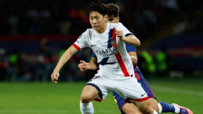 '7골 폭발' PSG, 레버쿠젠 원정서 7-2 대승…이강인 27분 활약